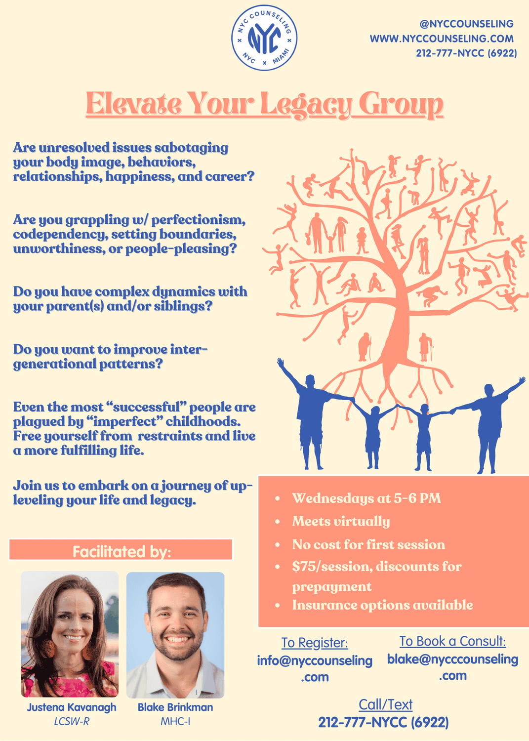 Interpersonal group therapy flier