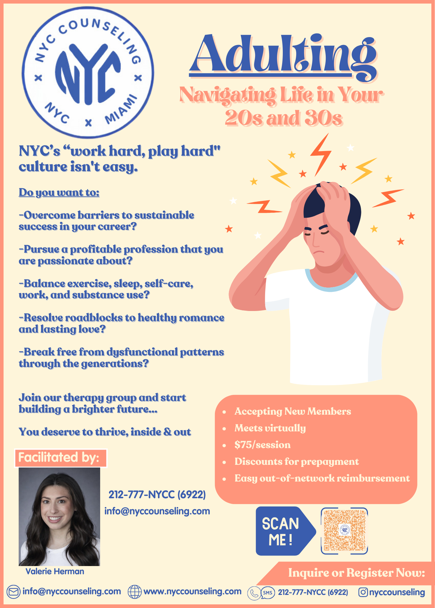 Interpersonal group therapy flier