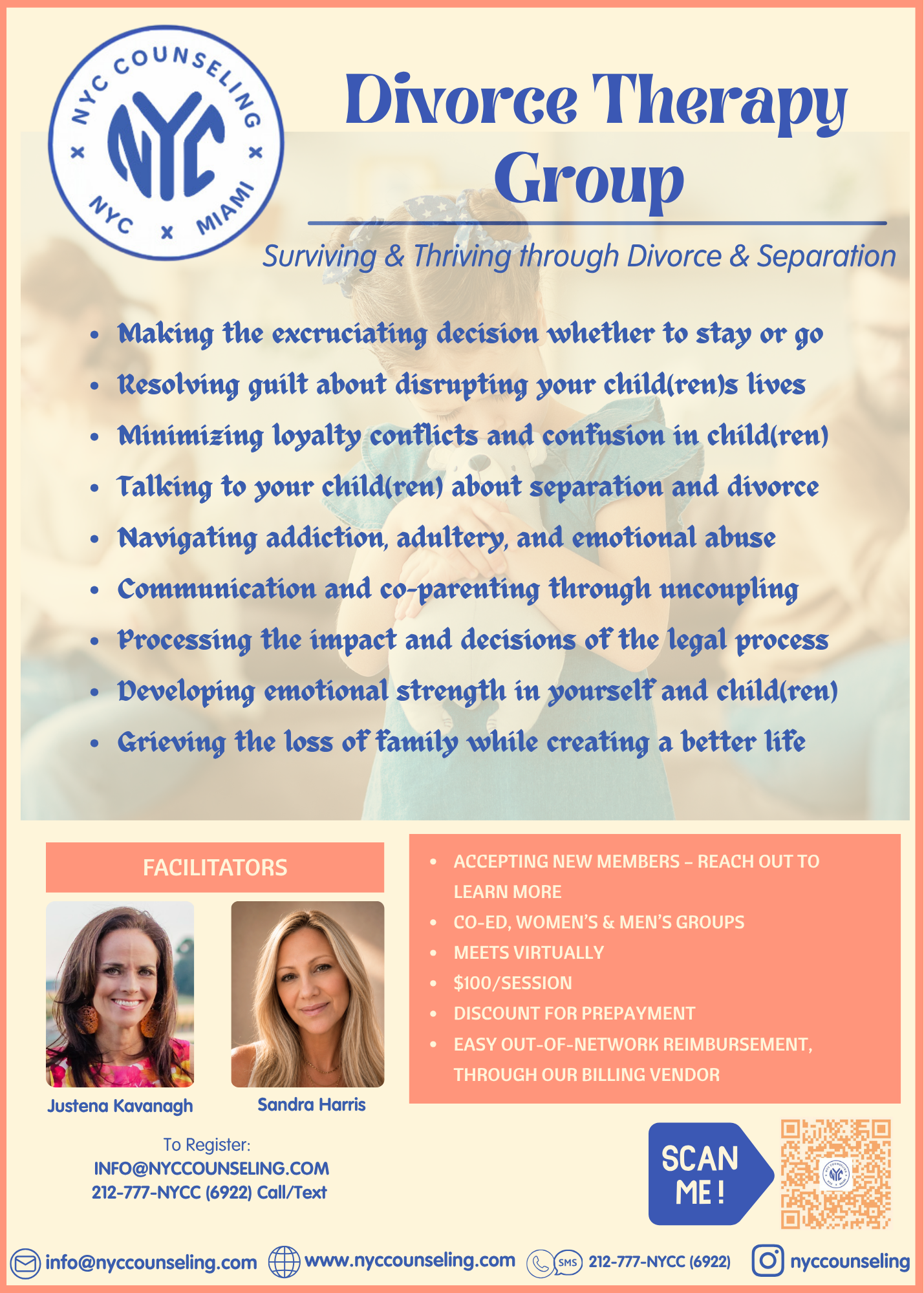 Divorce Therapy Group- NYC Counseling. Meets virtually.