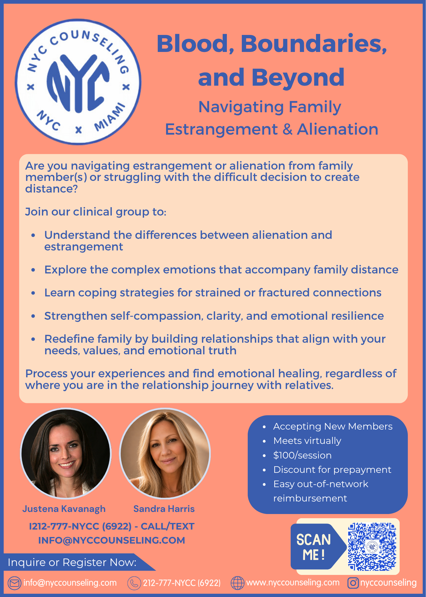Virtual (Online) Therapy Group for Narcissistic Abuse Recovery offered by NYC Counseling.